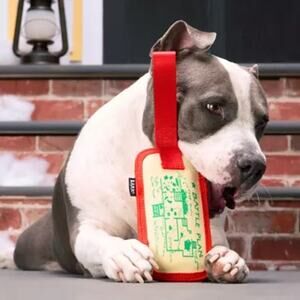 BARK Super Chewer M/L Home Alone Battle Plan Tug-o-War Toy Squeaker Heavy Duty‎